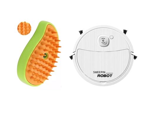 Aspiradora Robotica con Cepillo a Vapor